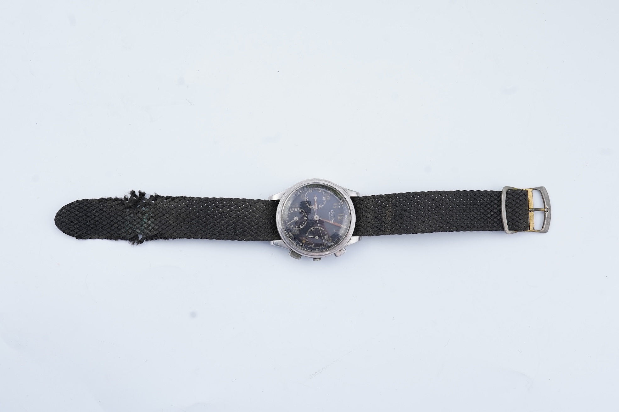 A gentleman's 1950s? steel Breitling Anti-Magnetic chronograph manual wind wrist watch